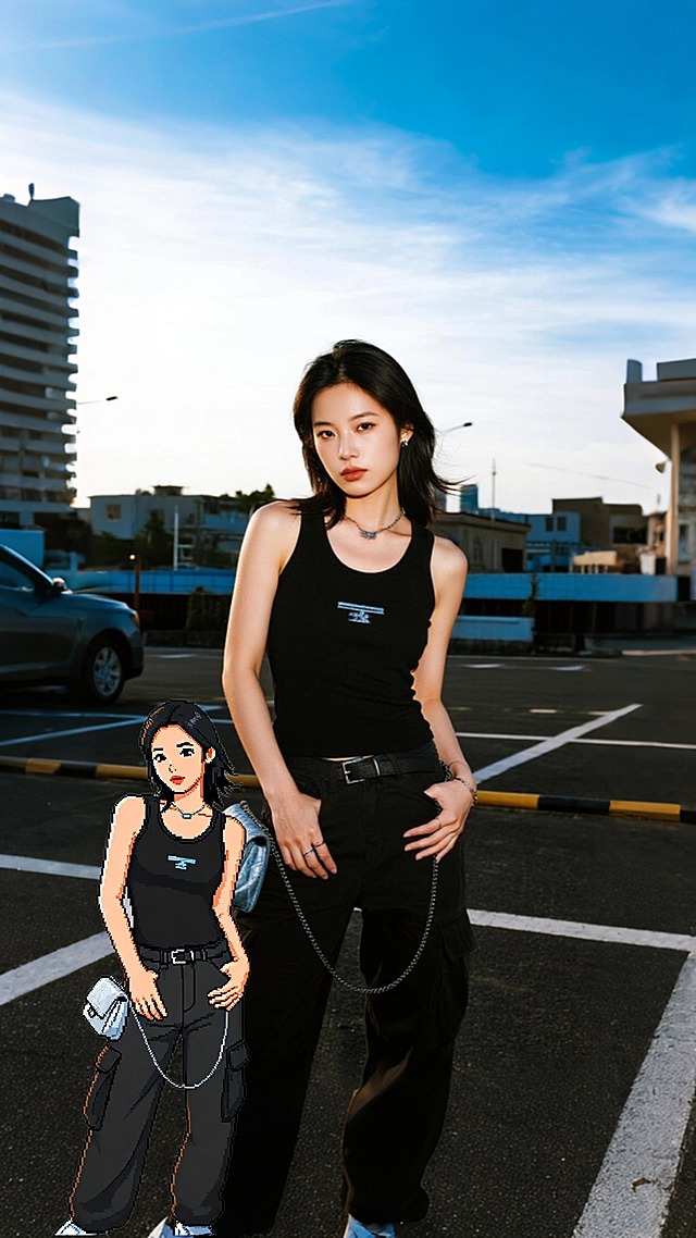 卡通8bit像素风格