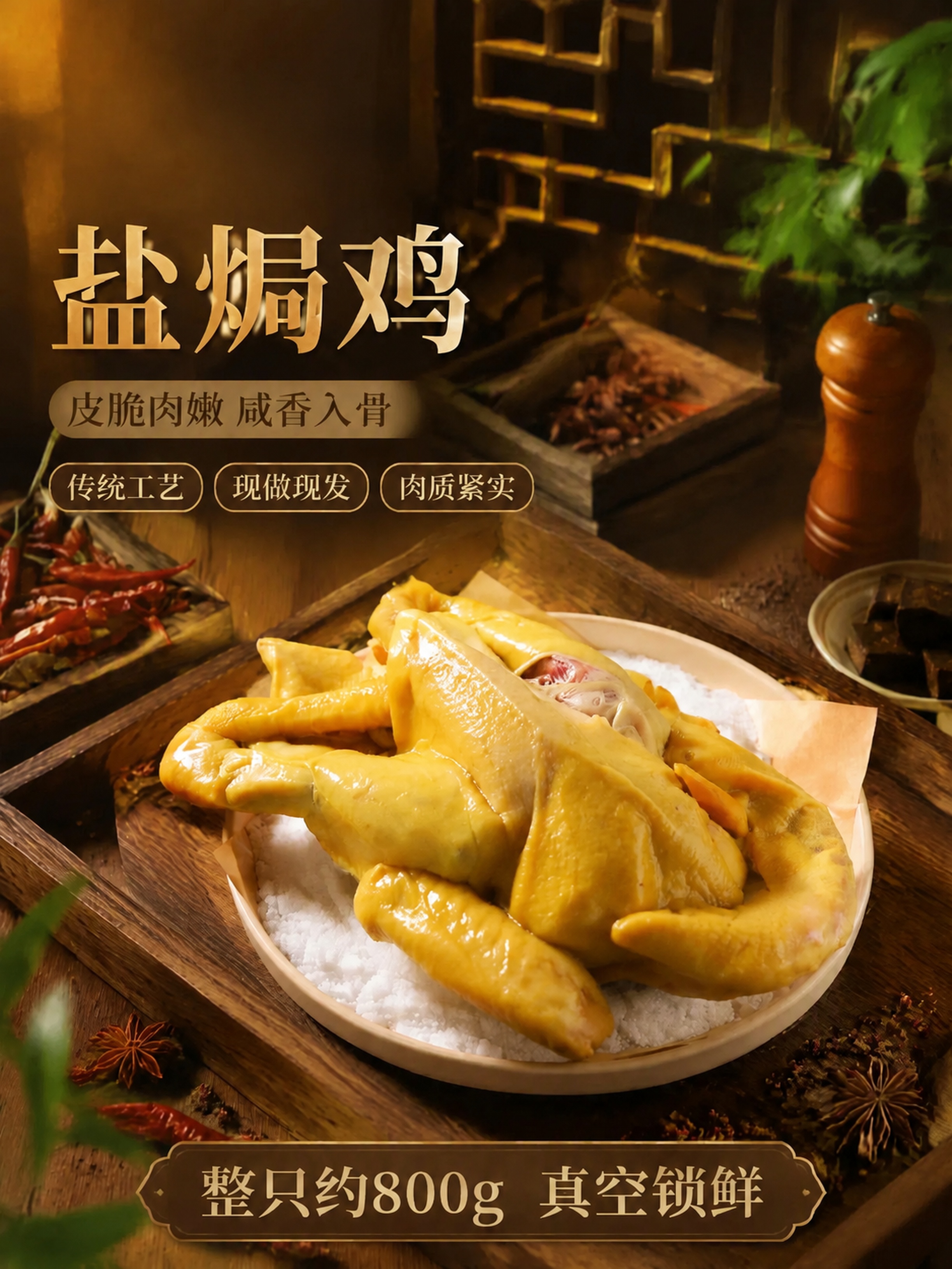 在保持原图整体构图、背景、香料道具、文字版式和风格不变的基础上… - 图片创意预览
