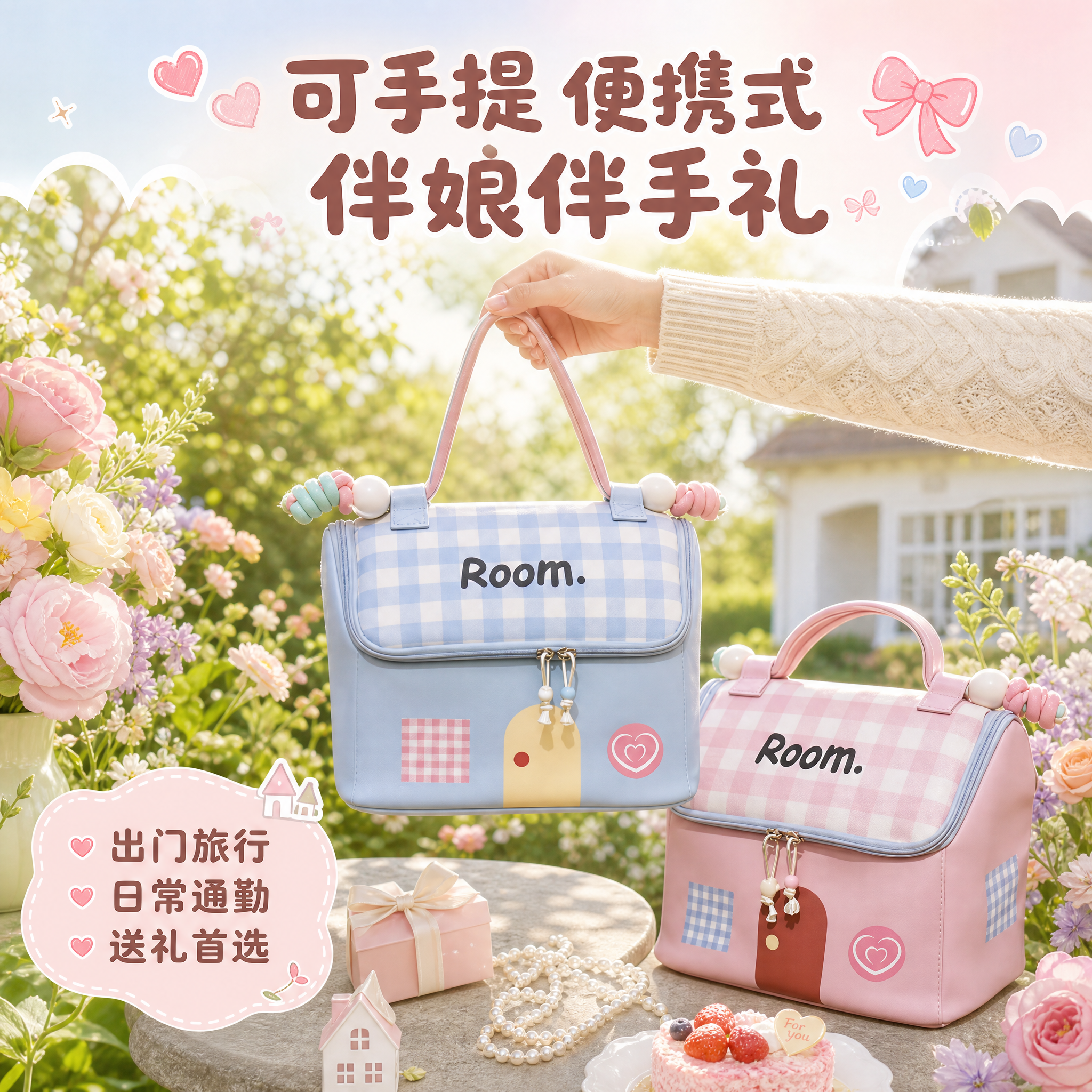 [主图-4] 主题：可手提便携式使用场景展示，突出手提便携和伴… - 图片创意预览