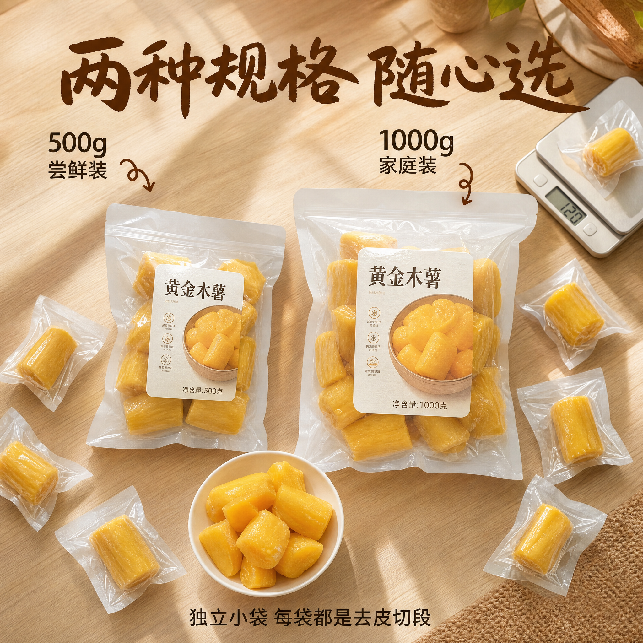 [主图-7] 规格展示 500g/1000g家庭装 [统一基调… - 图片创意预览