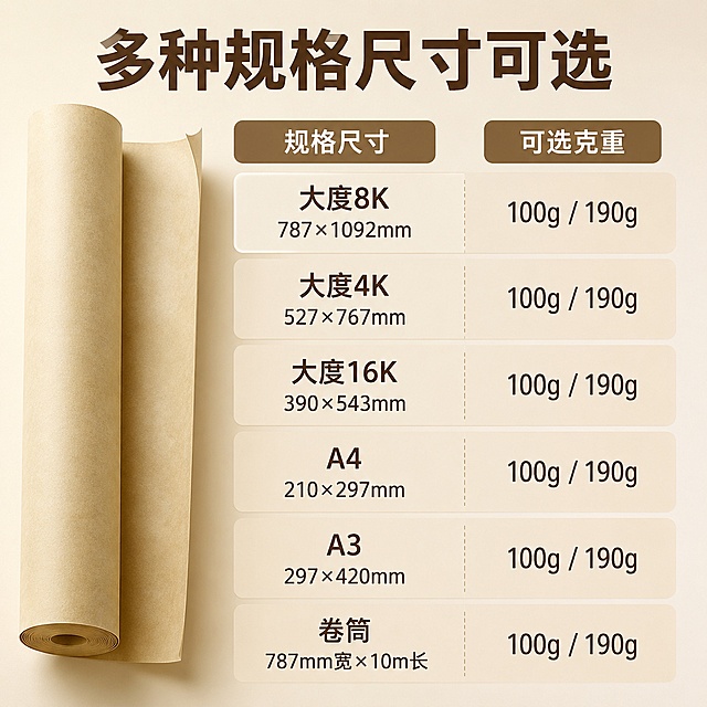 使用电商主图技能生成10张比例1:1的电商主图，适配平台为淘宝/天猫，商品为「图片1」「图片1」「图片1」「图片1」「图片1」「图片1」「图片1」「图片1」「图片1」「图片1」「图片1」，商品卖点为皮纸并非真羊皮制作，分传统动物羊皮纸和现代仿羊皮纸（工业纸质款，电商主流），市面售卖的文创、包装、打印用均为纸质仿羊皮纸： 质感半透明、肌理细腻带自然纹路，色泽多为米黄 / 浅棕 / 复古白，韧性强、不易撕破、防水防油，透光柔和，自带复古文艺氛围感，厚度可选，可书写、打印、折叠、烫金。 二、核心产品卖点（分优先级，直接用于主图 / 标题 / 标签） 【主打卖点（主图大字突出）】 复古半透质感：自带朦胧柔光，复古氛围感拉满，颜值出众 强韧耐用：厚实不易破、不易卷边，耐折叠、耐磨擦 防水防油：日常泼洒不易渗透，保存更长久 书写 / 印刷不洇墨：适配钢笔、毛笔、中性笔、打印机，字迹清晰 原生肌理：自然纹路，无刺鼻异味，环保纸质 多规格可选：多尺寸 / 多克重，裁切方便，用途广泛 【细分加分卖点（详情页补充）】 色调柔和不刺眼，长时间使用视觉舒适 可烫金 / 烫银、盖章、手绘，工艺适配性强 防潮耐存放，久放不易发黄变脆 柔韧性佳，可卷可折，造型不受限 三、使用场景（详情页分板块配图文案，电商直接套用） 1. 文创书写类（核心场景） 手账装饰、复古手札、信纸信封、情书、贺卡 书法练字、毛笔小楷、钢笔字帖、临摹用纸 便签留言、复古标签、书签制作 2. 包装礼品类（高转化场景） 礼品内衬、礼盒包装、鲜花花束包裹 茶叶、香薰、首饰、伴手礼复古内衬垫纸 酒瓶、香水瓶、工艺品包裹防护 + 装饰 3. 拍摄布景 / 道具（电商商家刚需） 产品拍摄背景纸、美食 / 饰品 / 文玩摆拍布景 古风拍照道具、氛围感摄影衬底 4. 办公 / 手工 / 装饰 复古菜单、价目表、证书、契约、邀请函 手工 DIY、灯笼灯罩、复古灯膜、窗花 档案古籍复刻、剧本杀 / 密室古风道具、剧本用纸 5. 花艺 / 花艺包装 花束内衬、花艺层次搭配，提升高级感，克重有100g，190g，颜色有原白，奶黄，米黄，奶白，浅灰，灰黄，玉兰，浅绿，粉红，紫灰10种颜色，尺寸大度8K4K16KA4A3卷筒都卖