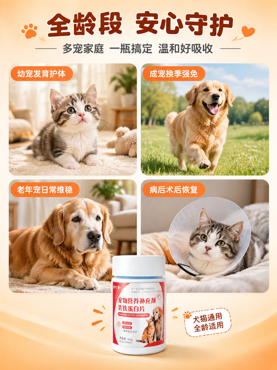 [商品] 使用【图4】尊养仕乳铁蛋白片产品瓶；保留白色瓶盖、红… - 图片创意预览