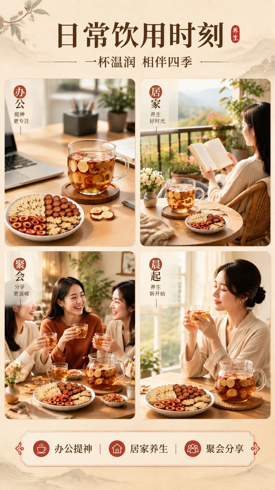 [商品] 使用【图1】四通汤四味原料（黄芪、山楂、川芎、丹参）… - 图片创意预览