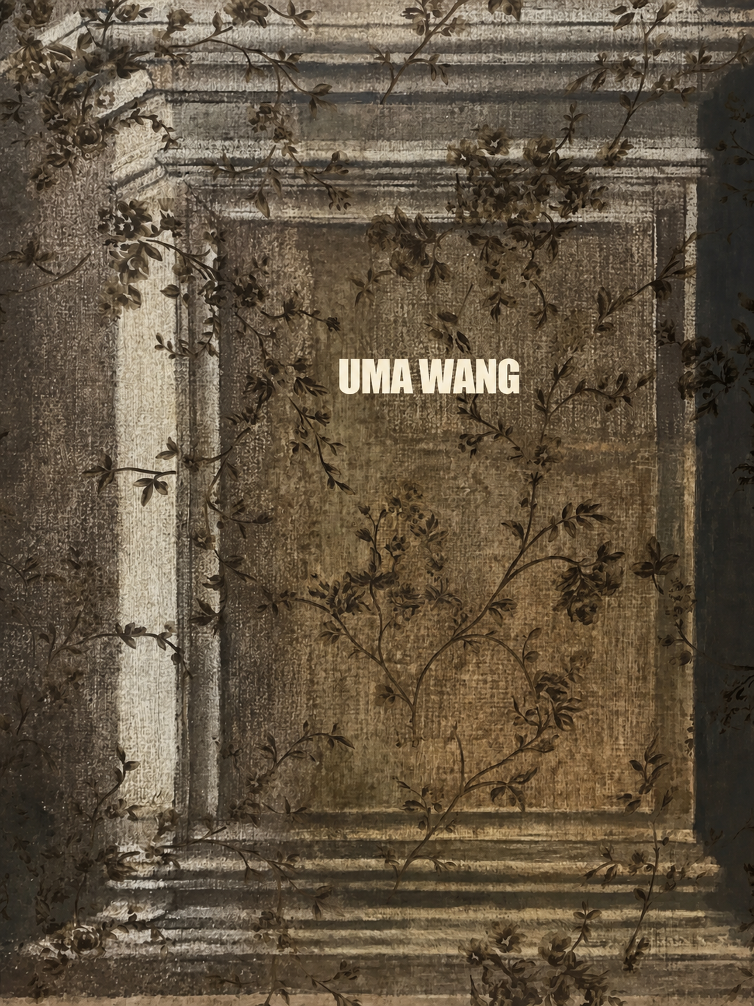 去除图片上除"UMA WANG"之外的所有文字，保留原始复古花… - 图片创意预览