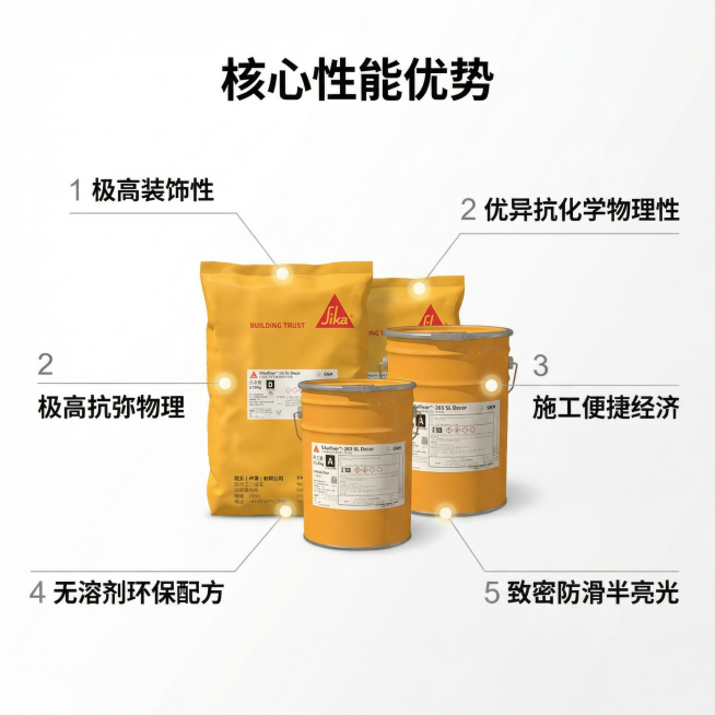 [主图 2] 产品核心性能亮点解析主图
[氛围风格] 专业理性的工业建材风格，清晰易读
[画面元素] 商业摄影质感、光线柔和通透、产品清晰真实、画面干净高级。保留原产品包装外观不变，以产品图为主体，引预览效果