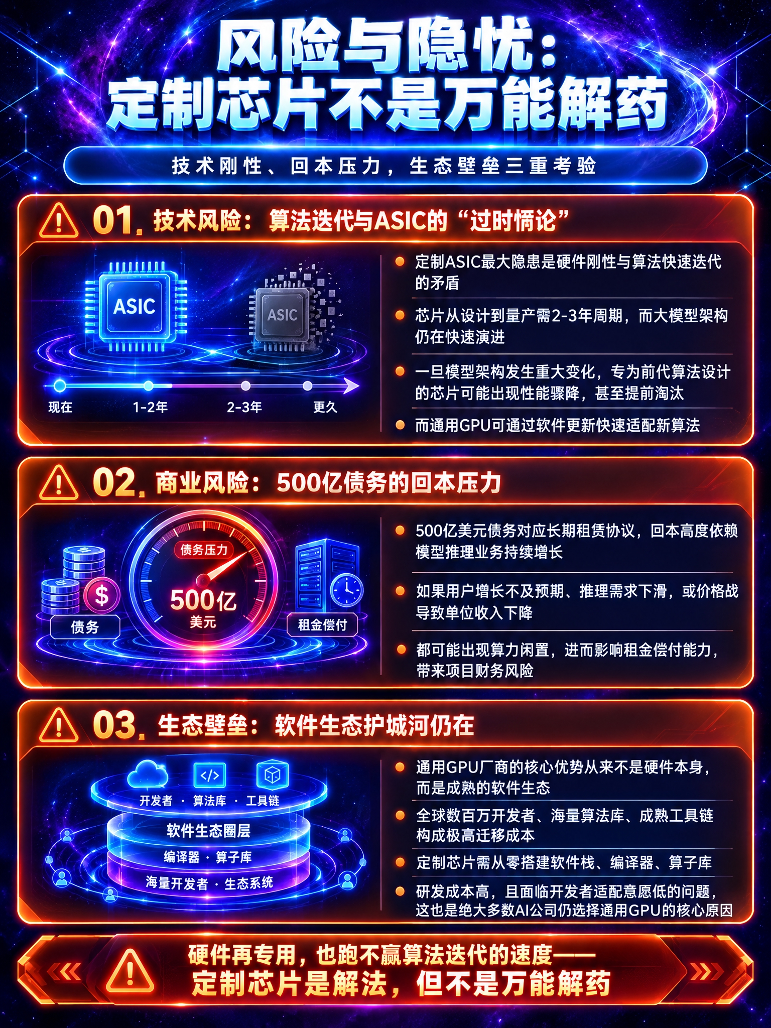 参照这张图的深空黑紫科技质感风格，生成一张新的风险分析信息图，… - 图片创意预览