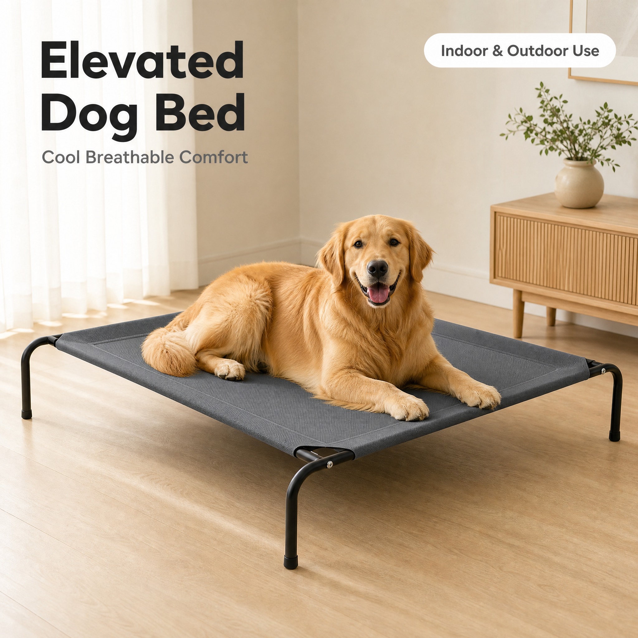[主图-1] Elevated Dog Bed 高架狗床 首图… - 图片创意预览