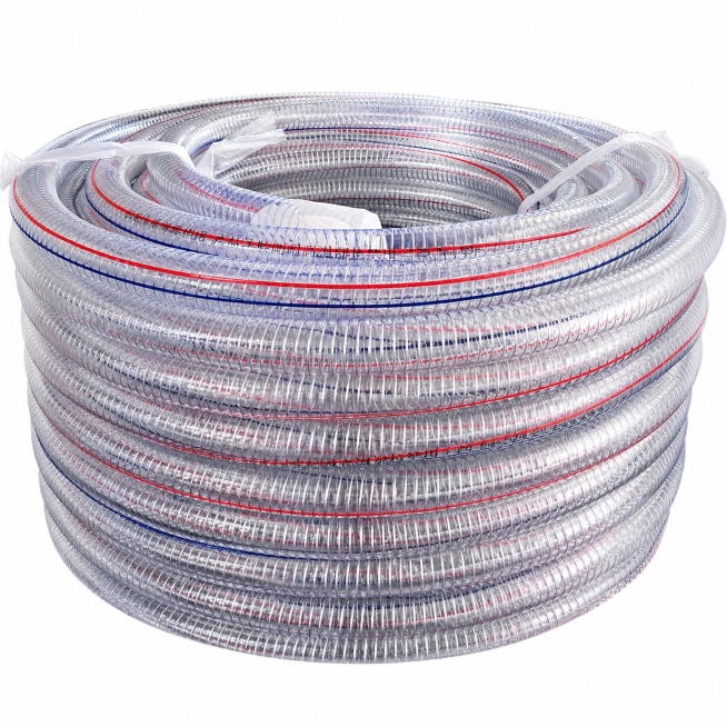 [Main Image 1] PVC Steel Wire Hose product front full view. Keep the product appearance, physical st预览效果