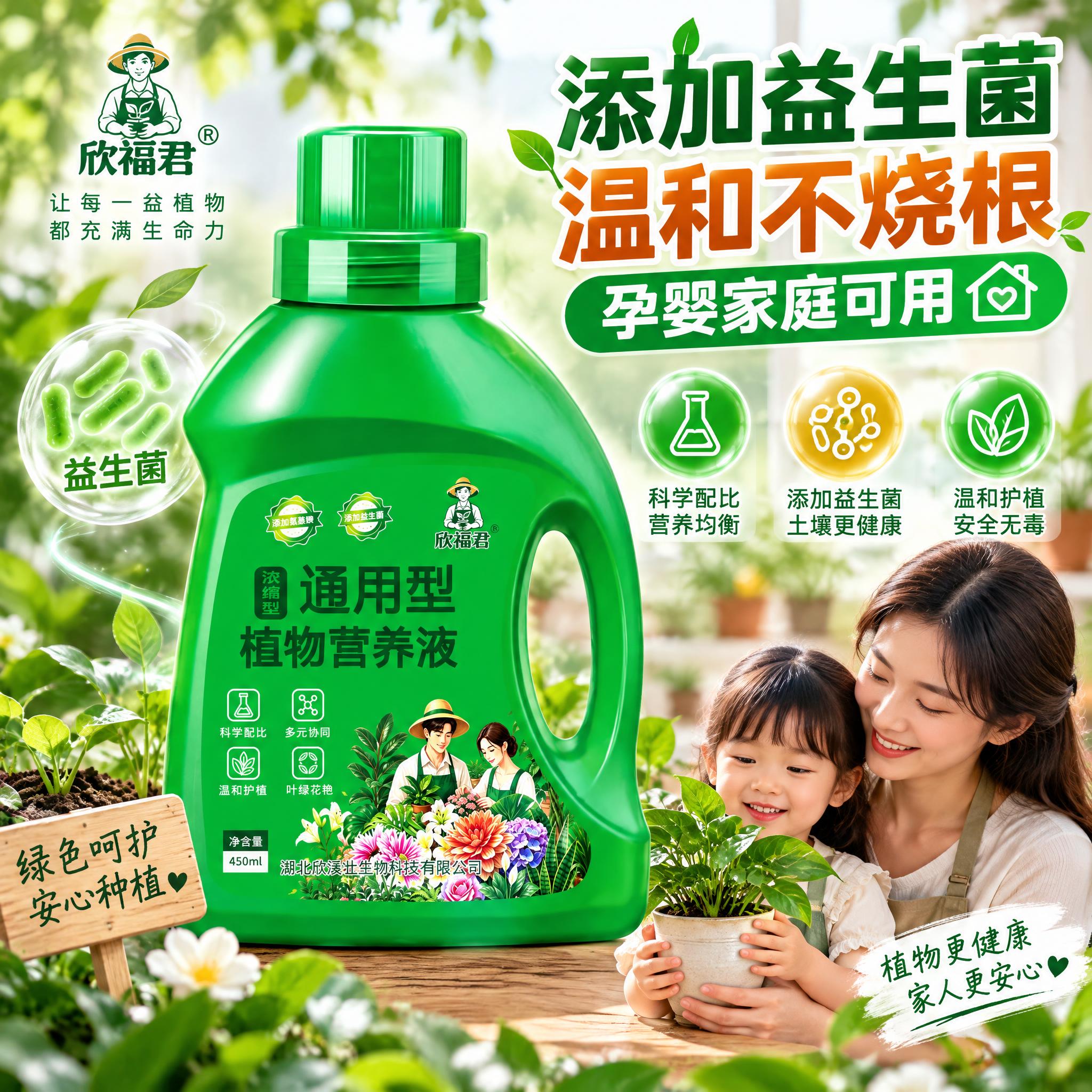 淘宝天猫电商主图，1:1正方形，通用型植物营养液成分安全主图，… - 图片创意预览