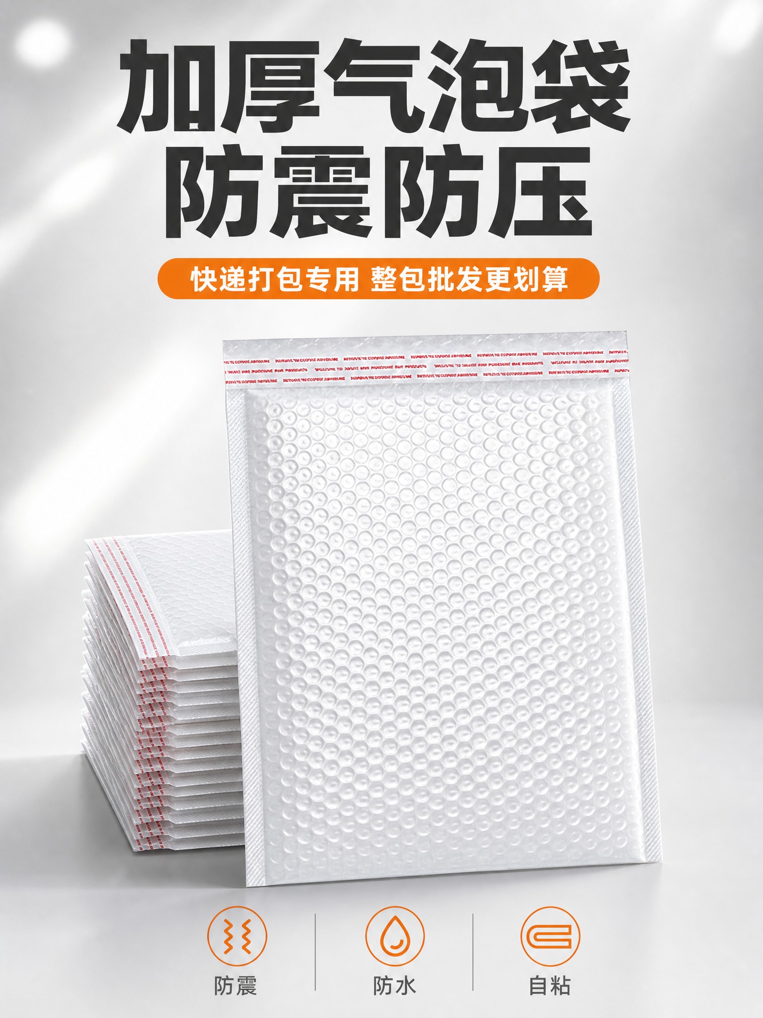 [主图-1] 首图 气泡信封袋产品识别与购买欲 突出加厚防震与… - 图片创意预览
