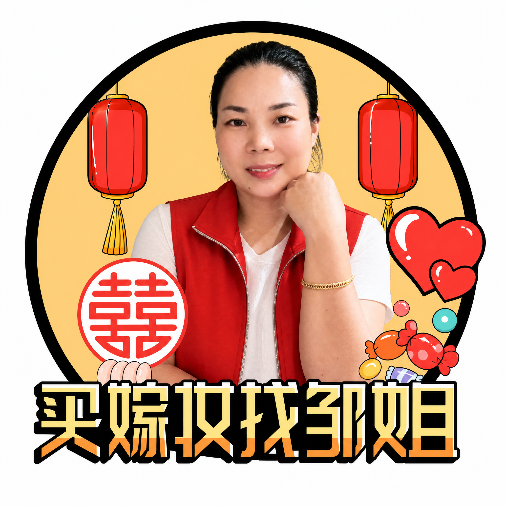 将图1中的卡通人物替换为图2中的真实人物，保持人物姿势（手托下… - 图片创意预览