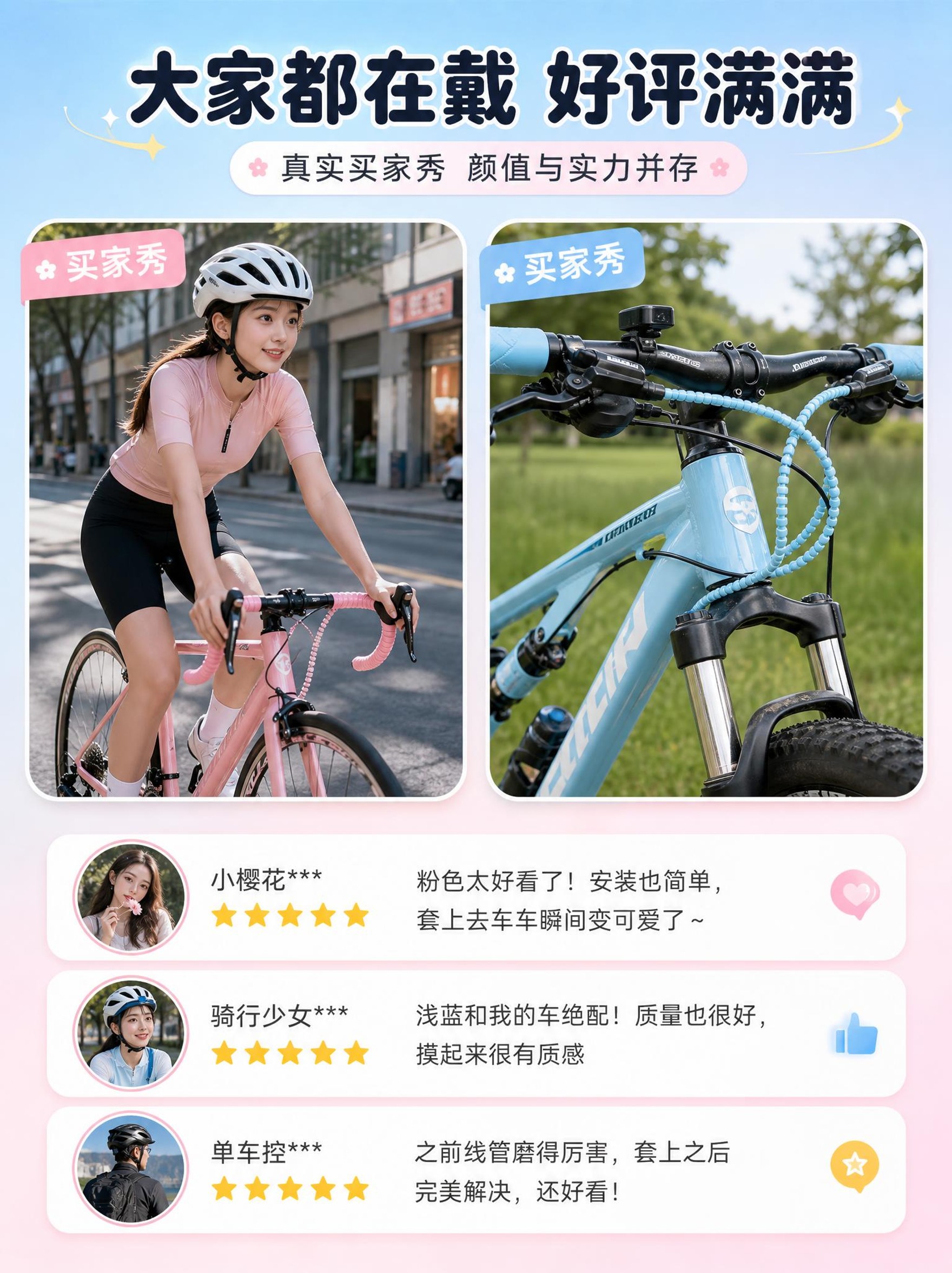 [商品] 使用【图1】自行车鱼骨线管保护套；保留分段螺旋鱼骨造… - 图片创意预览
