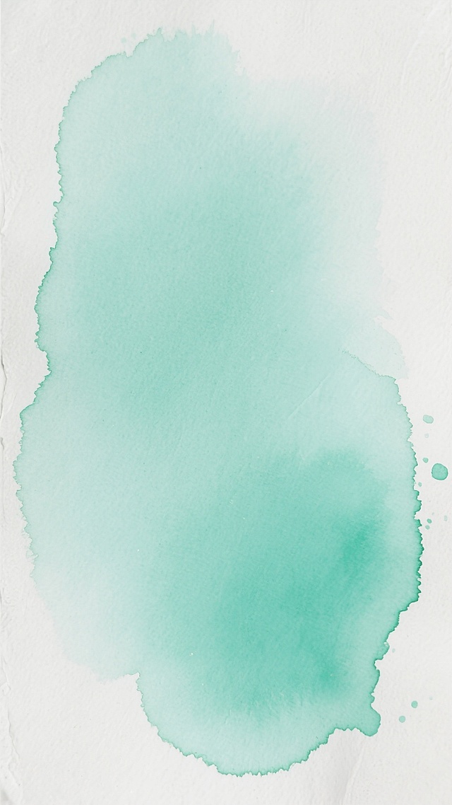 柔和的浅绿色水彩背景，具有自然晕染的纹理效果，色彩从浅淡的薄荷绿到稍深的青绿色渐变过渡，边缘带有轻微的纸张纹理和不规则的水渍痕迹，整体呈现出通透、清新、淡雅的艺术氛围，水彩颜料在白色画纸上自然扩散形成的柔和色块与朦胧边界，无明显主体图案，纯粹的抽象水彩肌理背景。