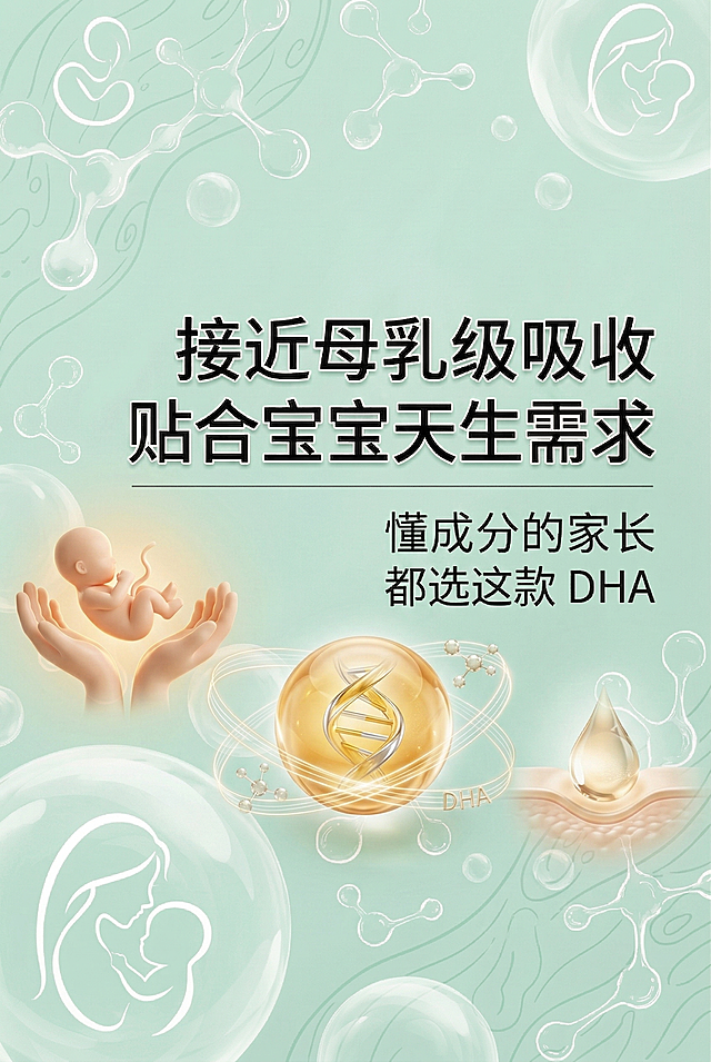 要主视觉添加一些母婴元素适配文字的内容（注意不是背景）