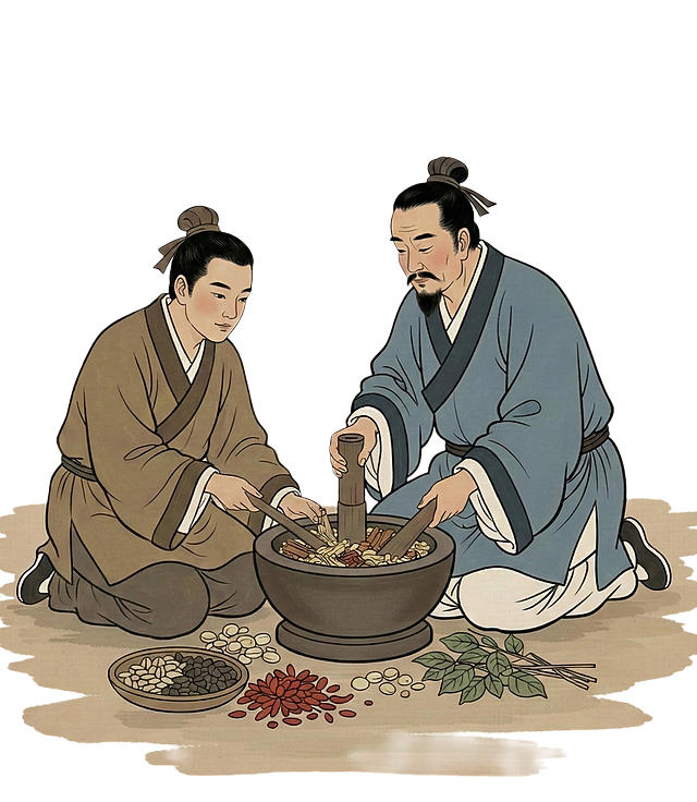 左边那个人物年轻一点