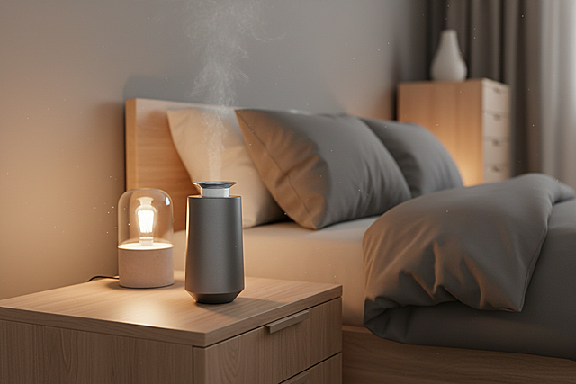 生成3张不同场景的香氛机商品图，突出展示产品