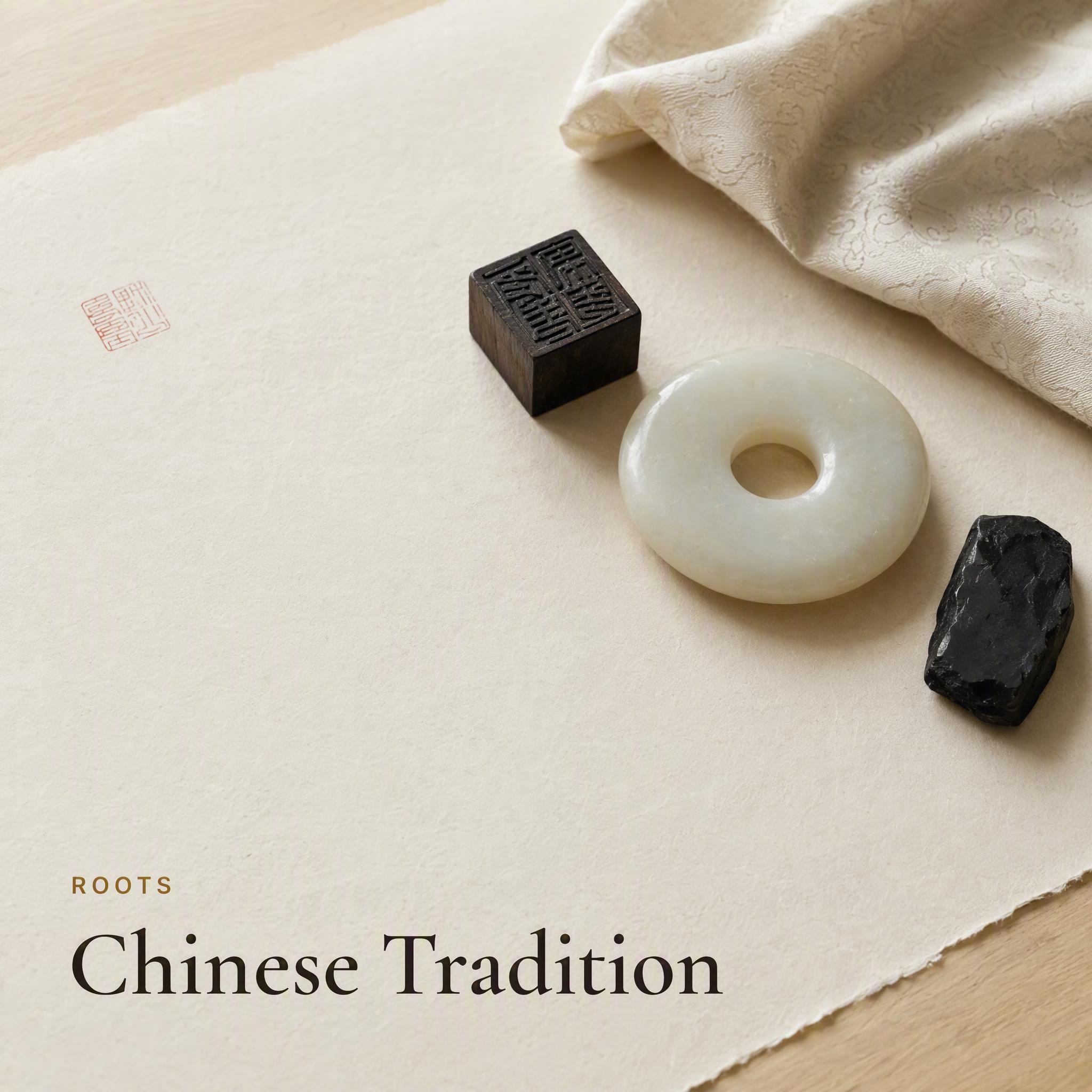 高端文化品牌静物摄影，800×800方形构图。暖米白色宣纸铺在… - 图片创意预览