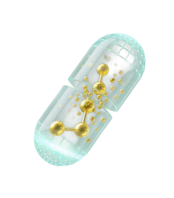 将胶囊内部的分子换成黄色，其它一切不变预览效果
