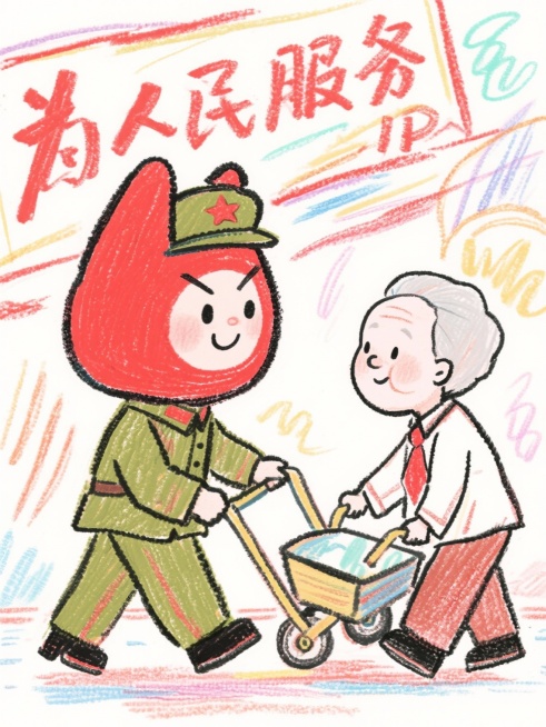红色文化的“具象载体”与“历史见证”，其形态多元、价值深厚。从革命历史遗址到文物史料，从英雄人物事迹到精神谱系传承，红色资源不仅清晰记录着党带领人民攻坚克难的奋斗足迹。以红色文化为主题设计五张ip形象预览效果