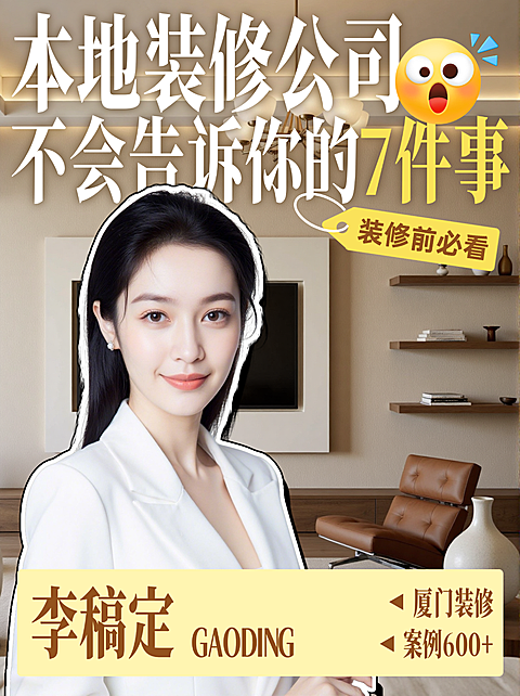 家居家装全案设计师装修服务介绍小红书封面