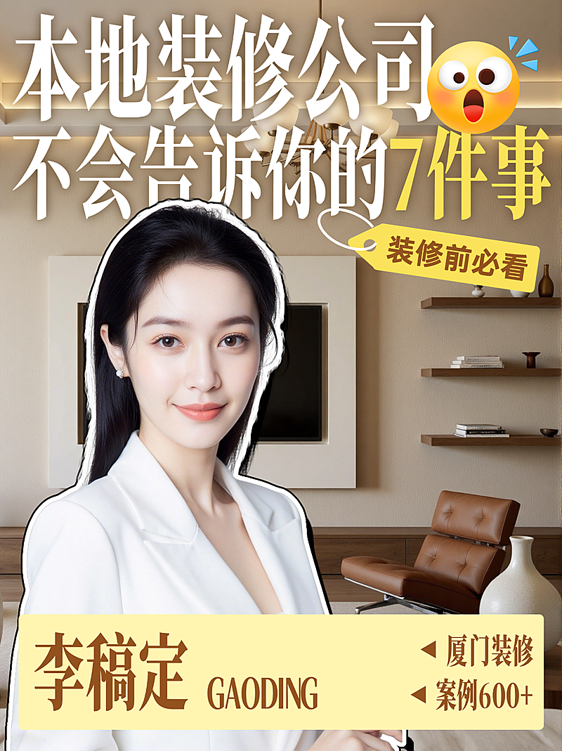 家居家装全案设计师装修服务介绍小红书封面