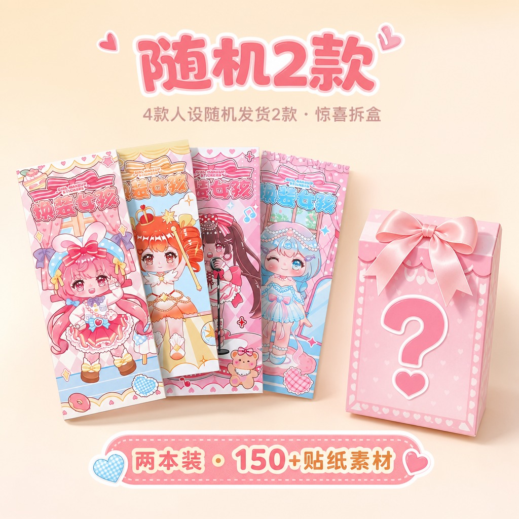 1:1正方形电商SKU主图，随机2本。严格还原上传的产品图，包… - 图片创意预览
