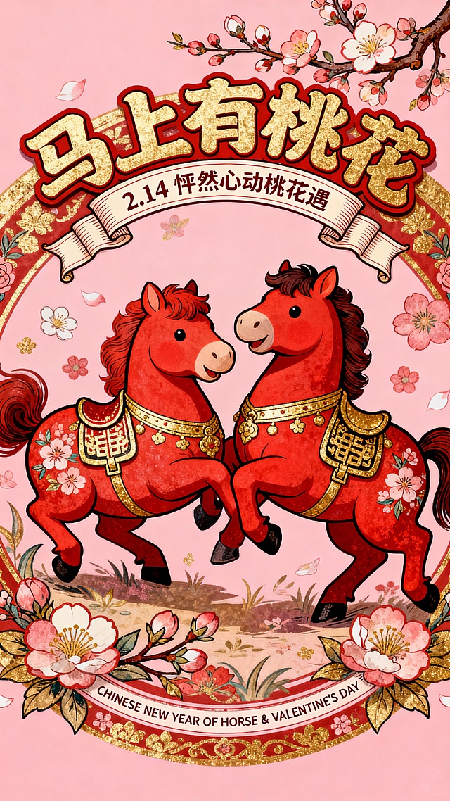 马年到! 桃花到！