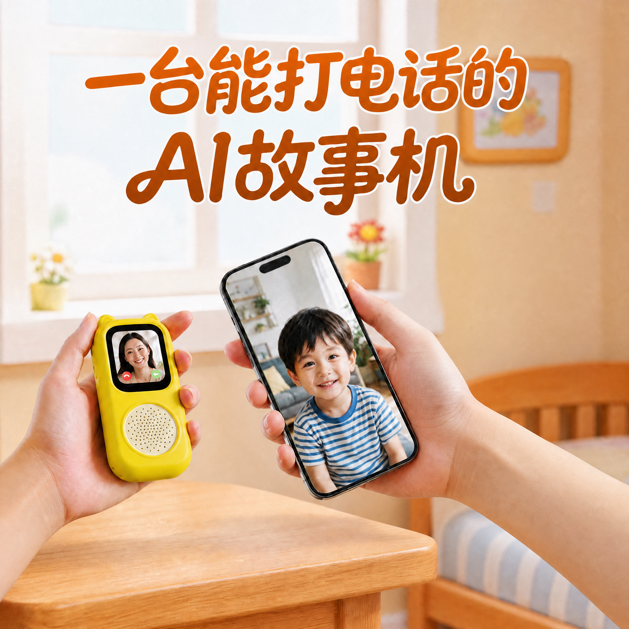 删除图片右侧的四个功能卖点模块（听、连、聊、互）及其所有文字内… - 图片创意预览
