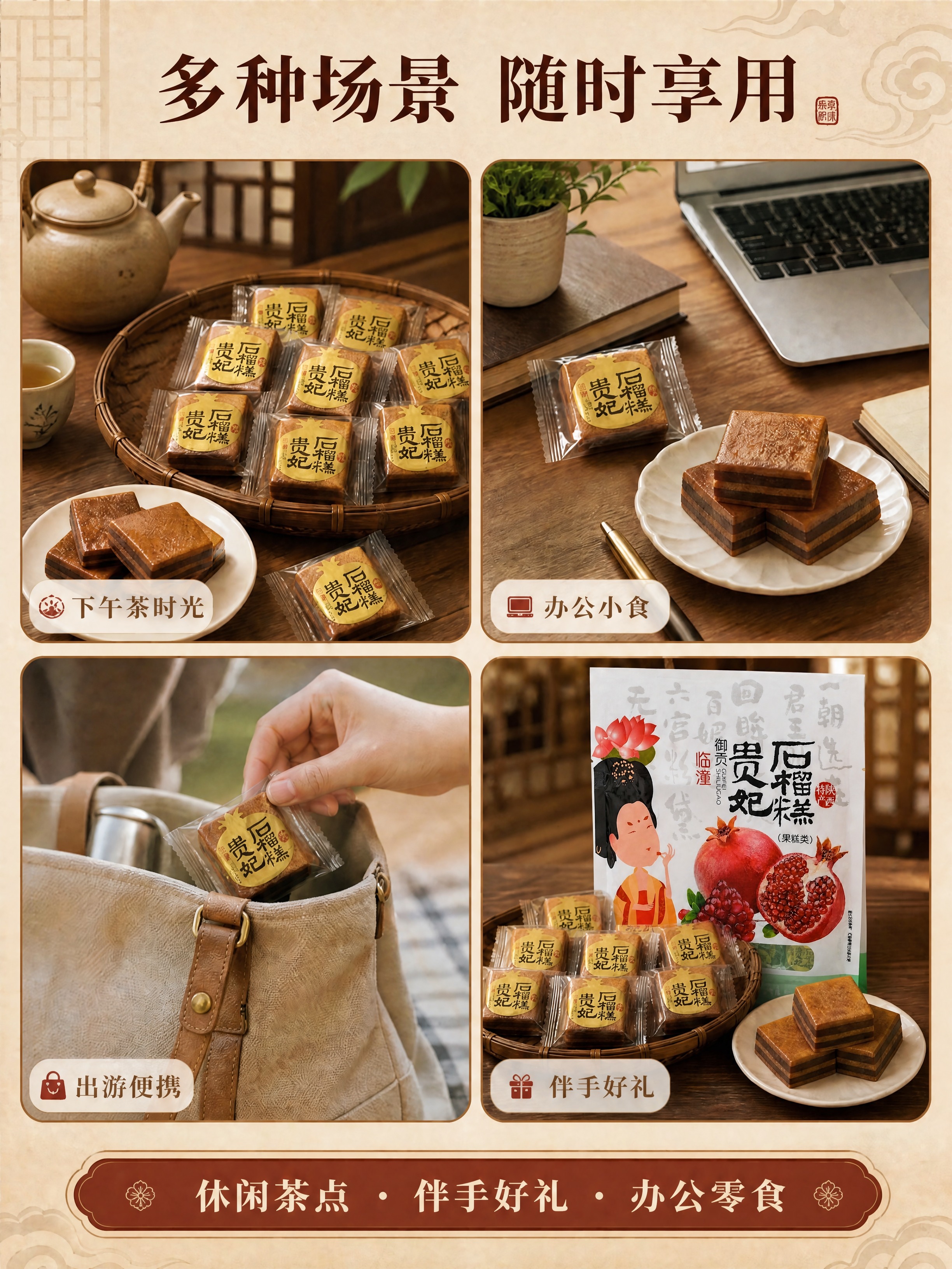 [商品] 使用【图1】场景种草页原图 + 【图9】贵妃石榴糕外… - 图片创意预览