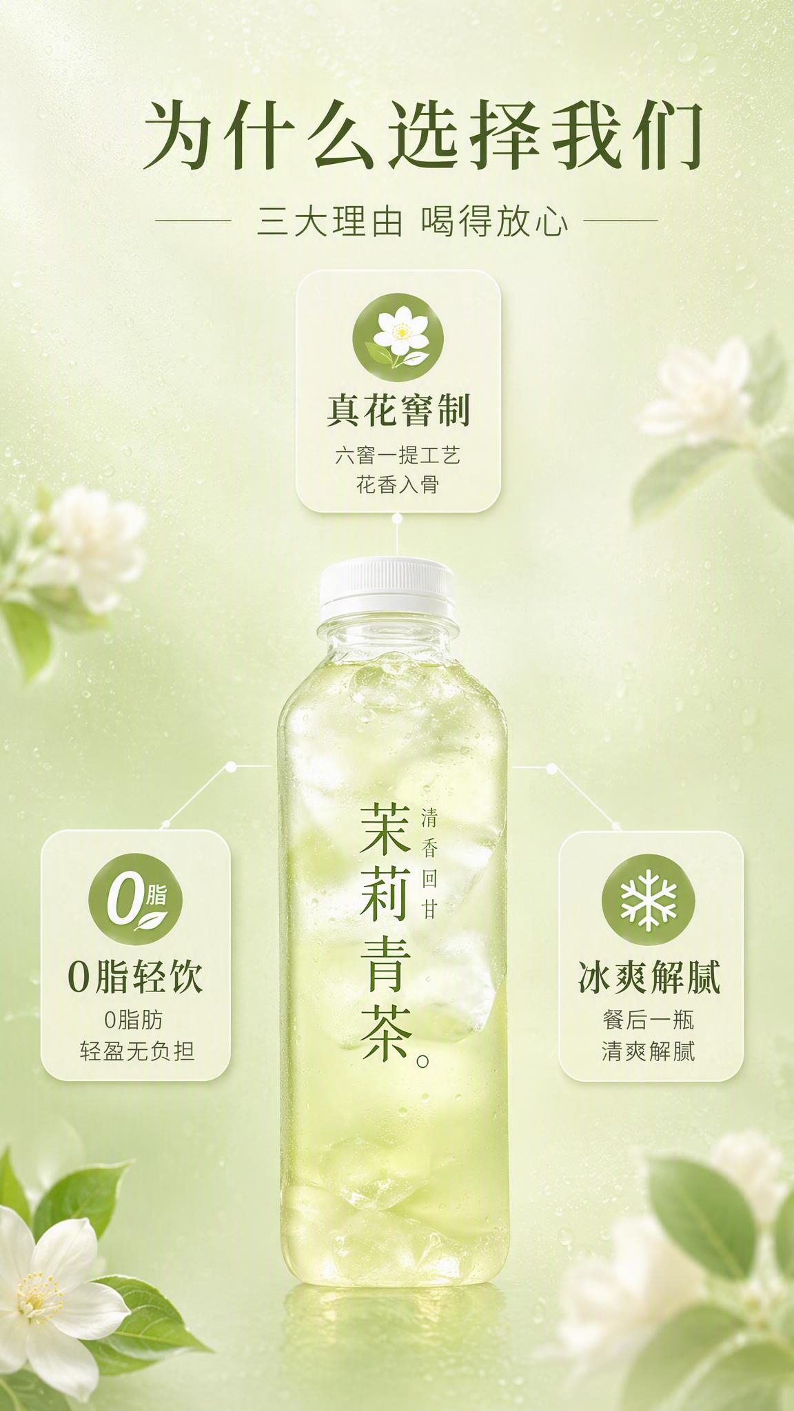 [商品] 使用【图1】茉莉青茶饮品；保留茶饮外观、淡黄绿色茶液… - 图片创意预览