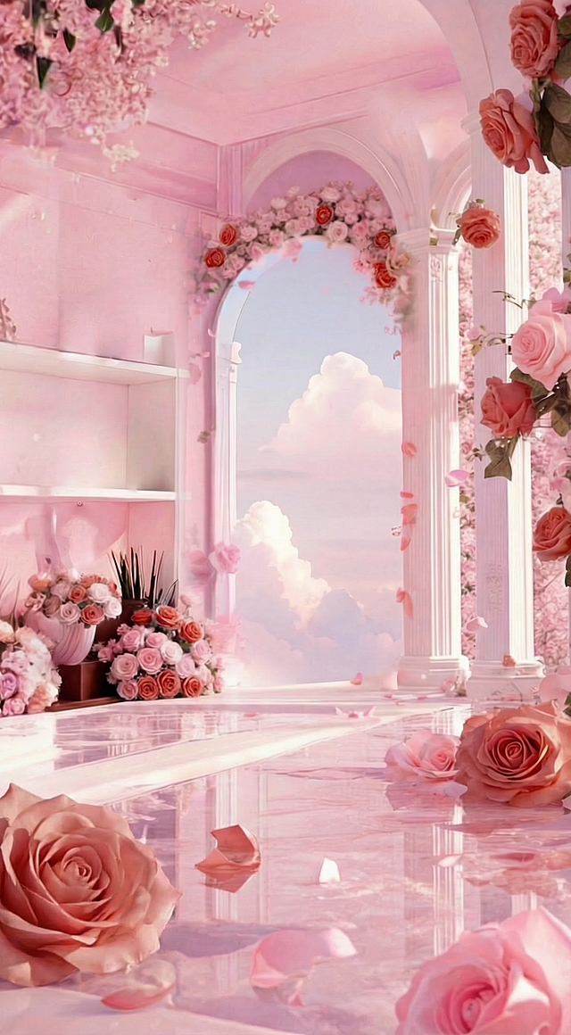 Change the color of the roses; some are pastel red.