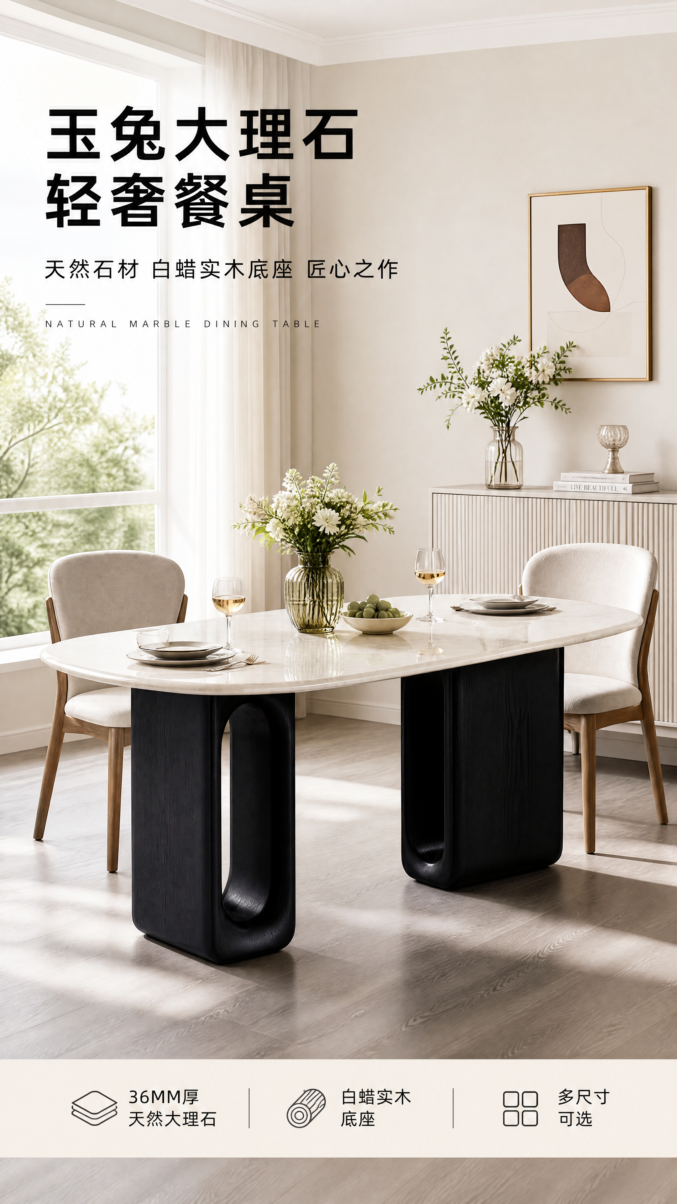 [第1张] 详情页头图主视觉 - DT-5524天然玉兔大理石… - 图片创意预览