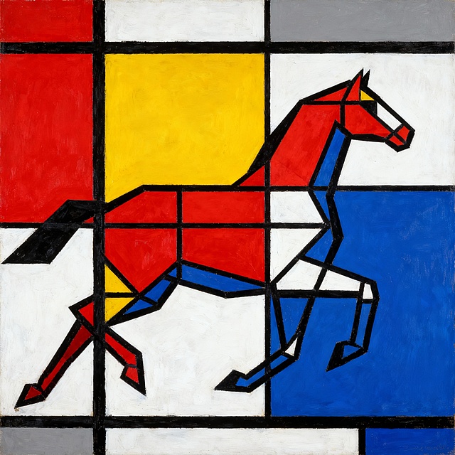 换成蒙德里安风格