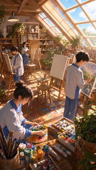 删除画面中间的几个人物，保留画面整体场景、光线和风格不变，只减少人物数量预览效果