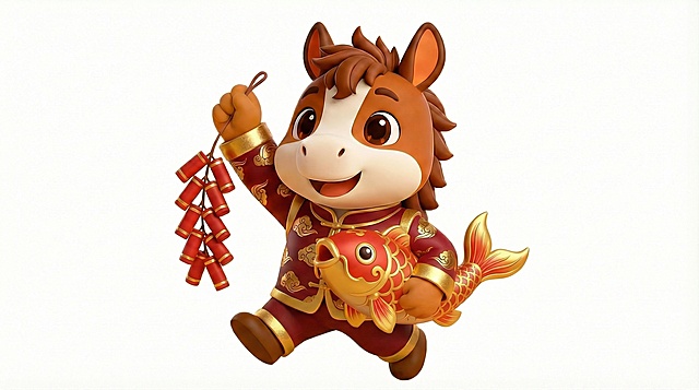 另外一边手抱着金红色的鲤鱼