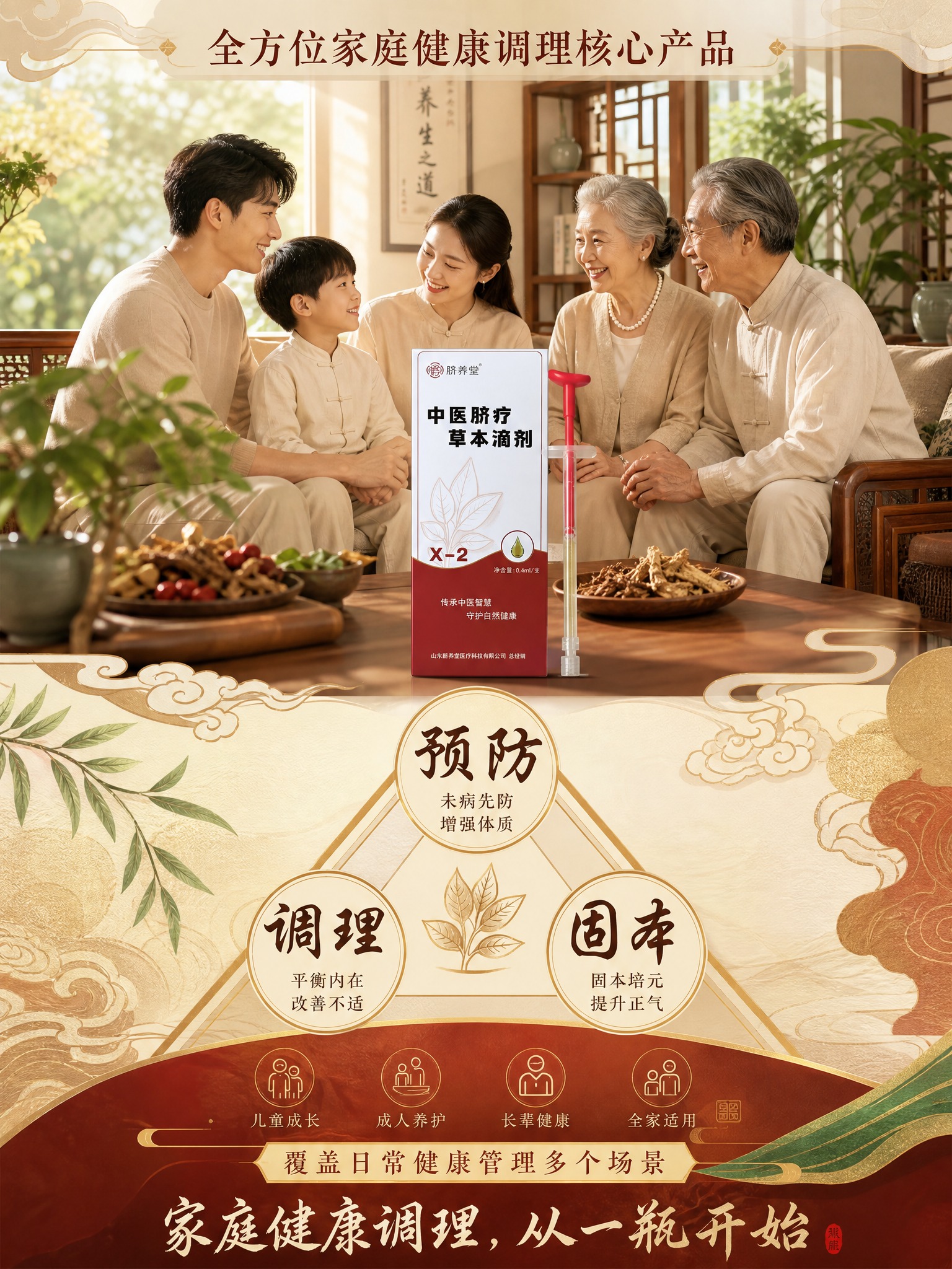 竖版电商详情页，尺寸比例315:420，整体风格温暖高端、充满… - 图片创意预览