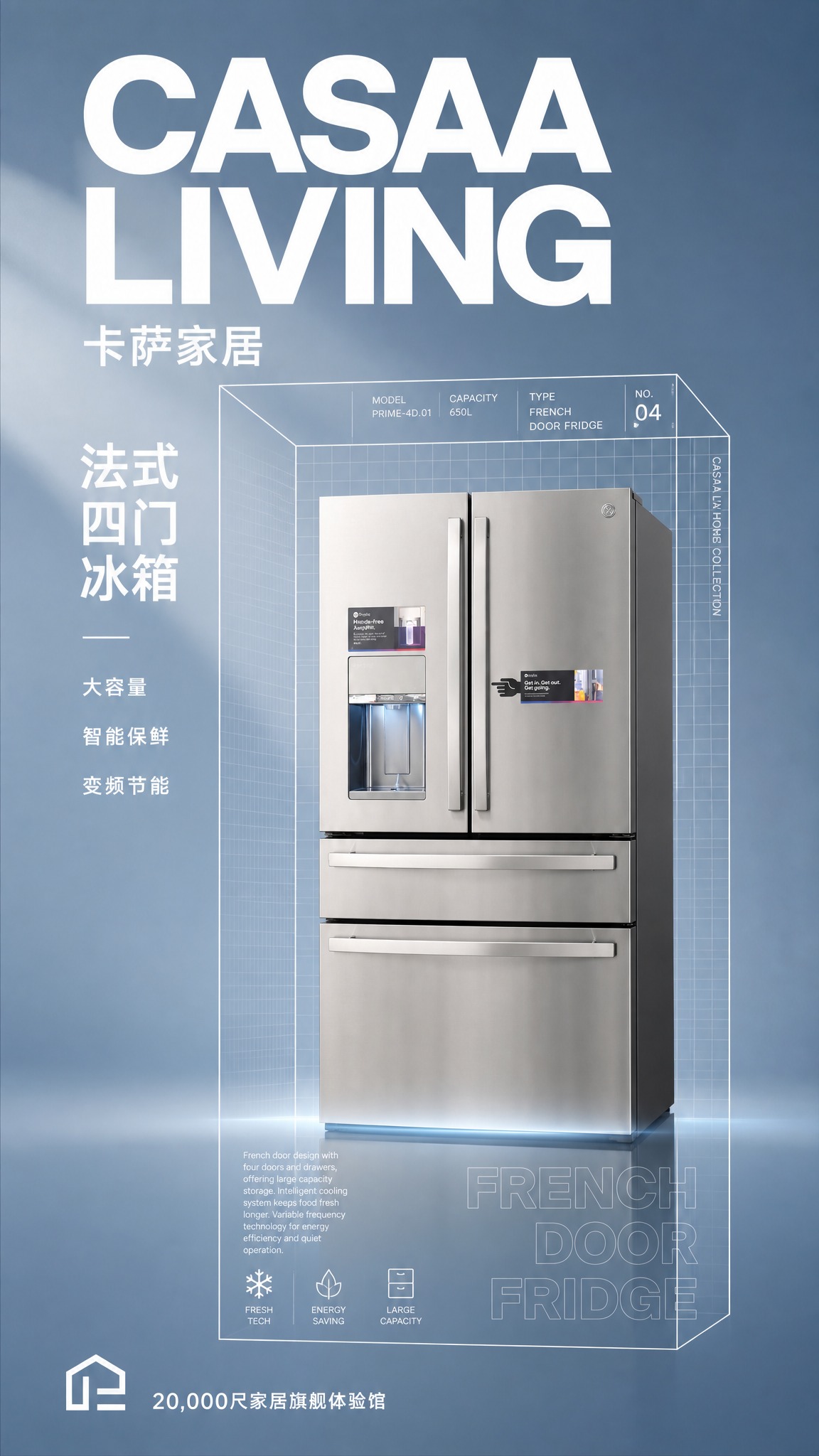 高端家居品牌海报，参考第一张图的版式骨架与构图方式，将主体替换… - 图片创意预览