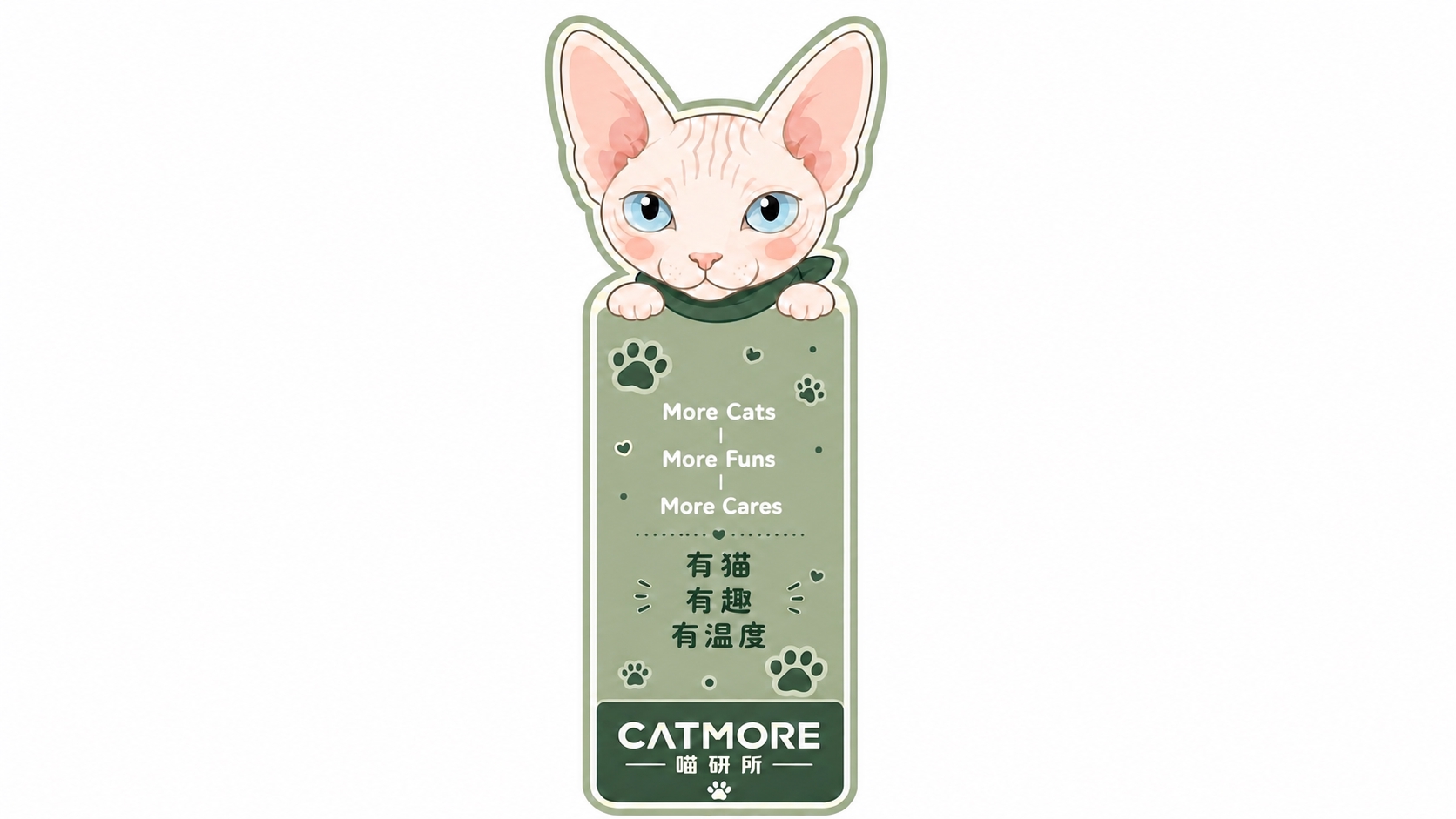 将这张贴纸上的英文文字"More Cats"、"More Fu… - 图片创意预览