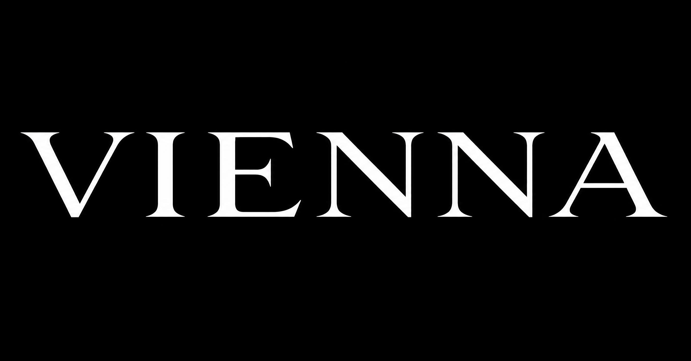 高清重绘参考图中的VIENNA字体，制成矢量风格字体，仅黑白两… - 图片创意预览