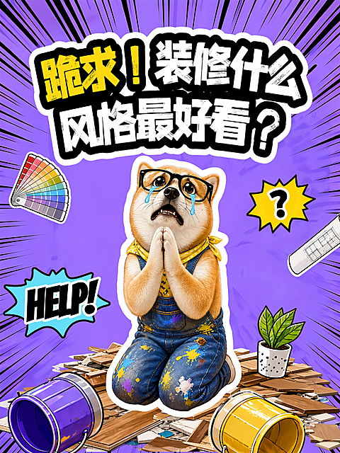 小红书跪求装修风格哪家最好看涂鸦风格海报