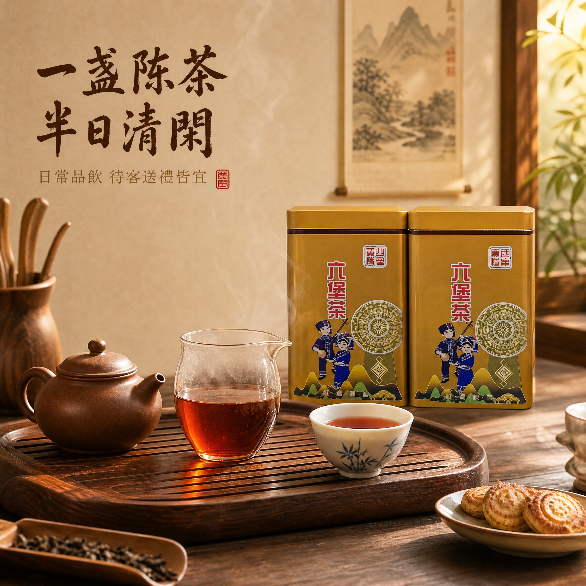 [主图-4] 品饮场景图 六堡茶日常品饮生活方式 代入感 [统… - 图片创意预览