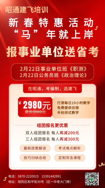 公考集训营人才招录课程招生促销质感红金风手机海报预览效果