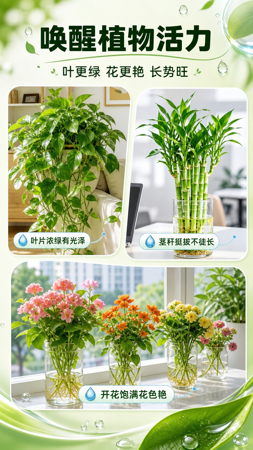 [画面] 页面目标：展示「唤醒植物活力 提高品质」的效果，不出… - 图片创意预览