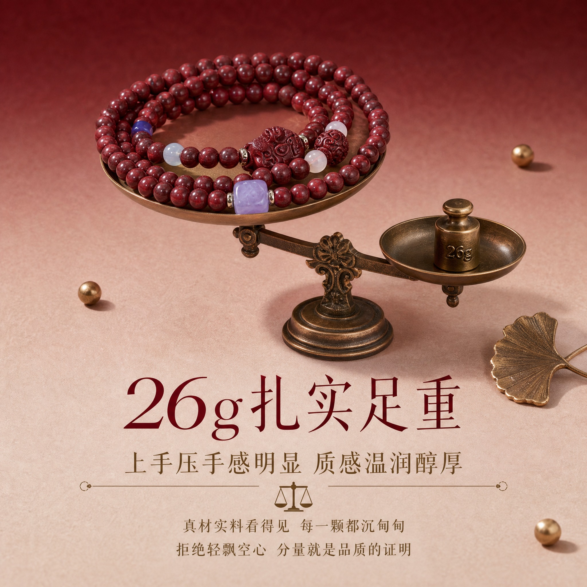 [商品] 使用【图1】紫金砂招财猫平安转运珠双圈手串；保留所有… - 图片创意预览