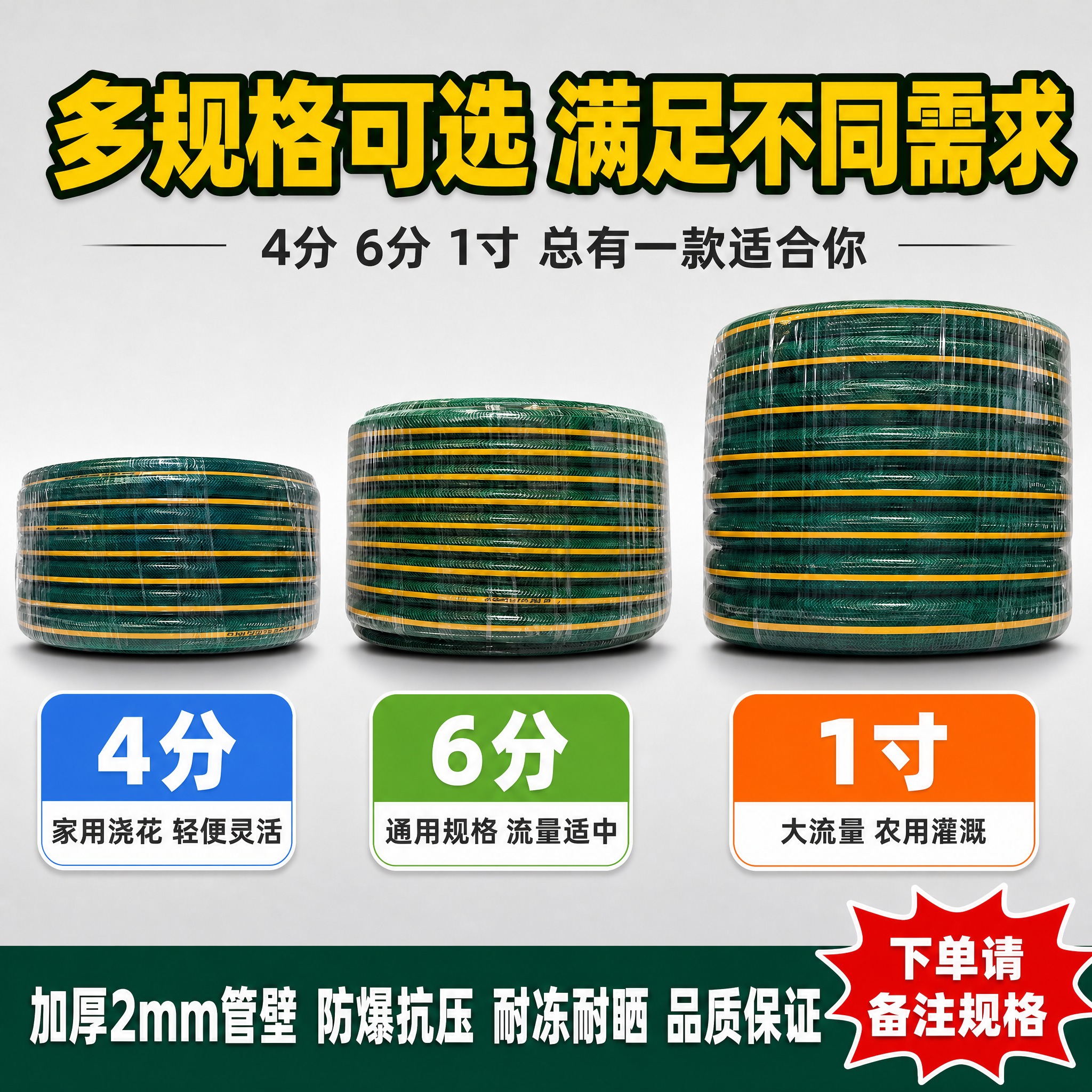 [主图-3] 多规格可选图，主题为4分/6分/1寸三种规格对比… - 图片创意预览