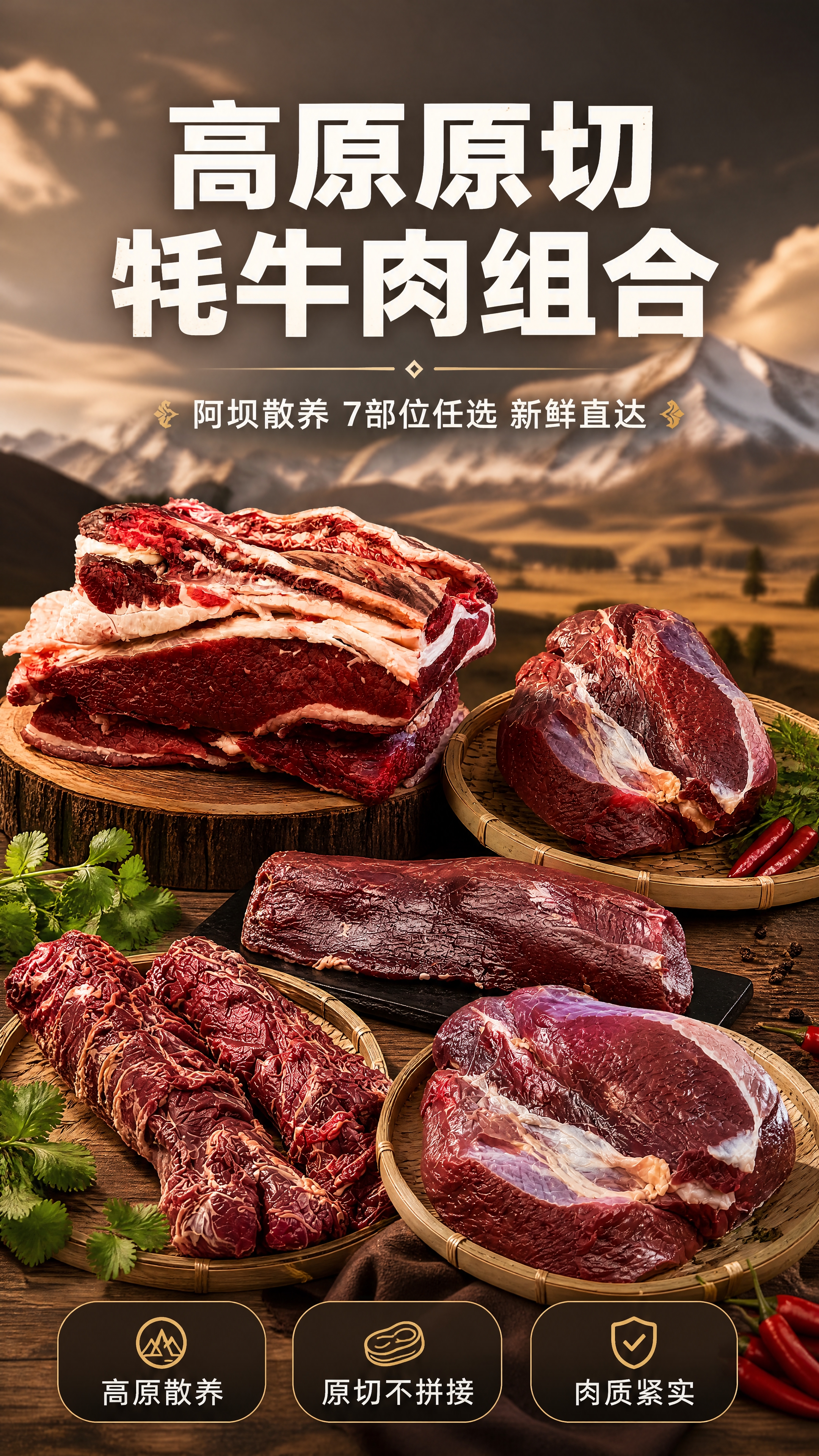 [商品] 使用【图1】去骨肋条、【图2】吊龙、【图3】里脊、【… - 图片创意预览