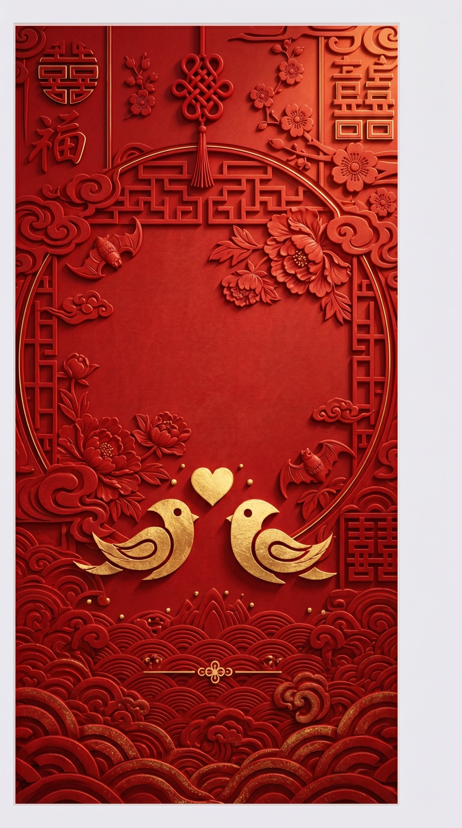 「图片1」生成类似这种中式红浮雕效果的图 - 图片创意预览