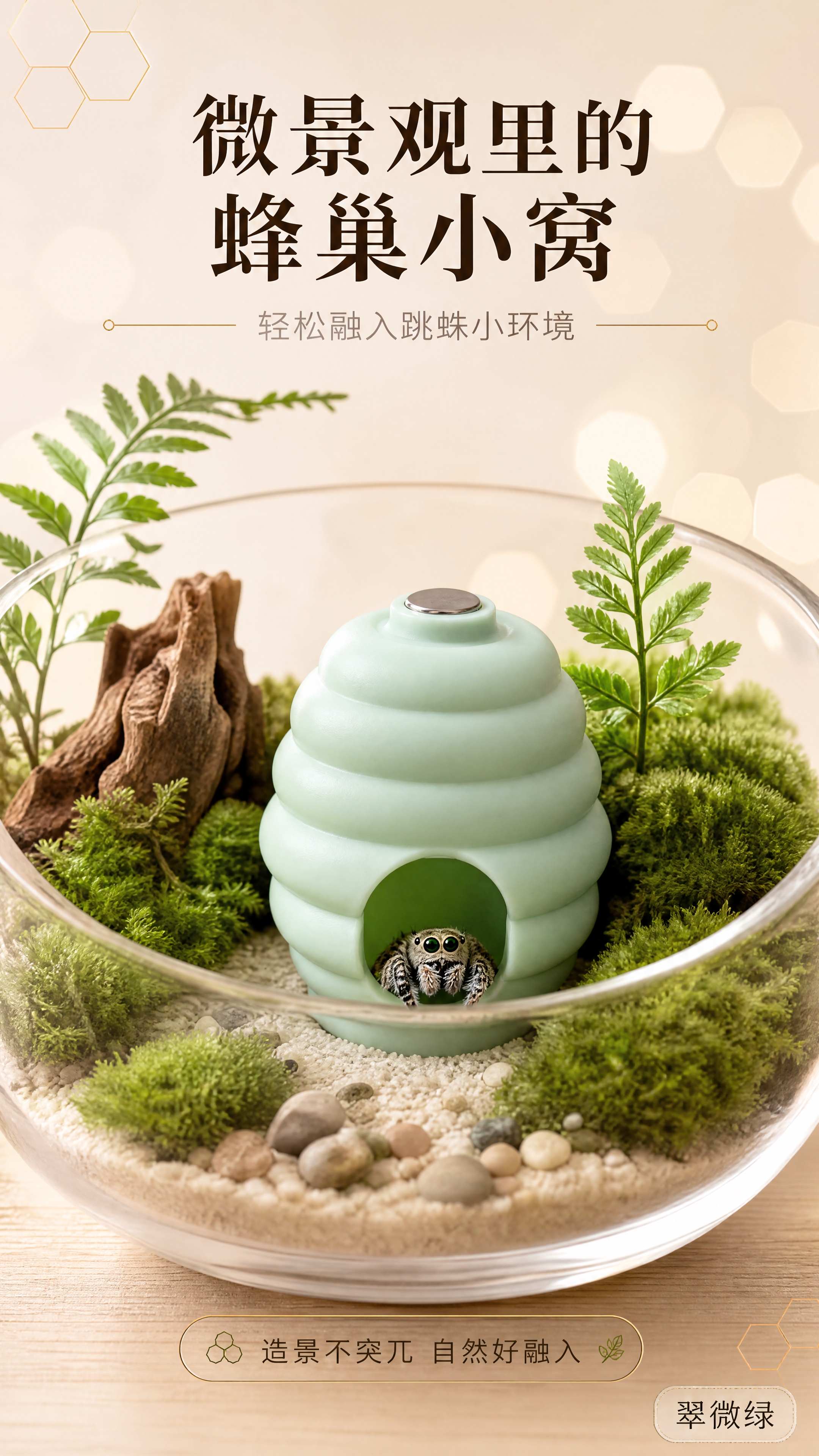 [商品] 使用【图1】薄荷绿跳蛛蜂巢躲避屋进行图生图；保留下宽… - 图片创意预览