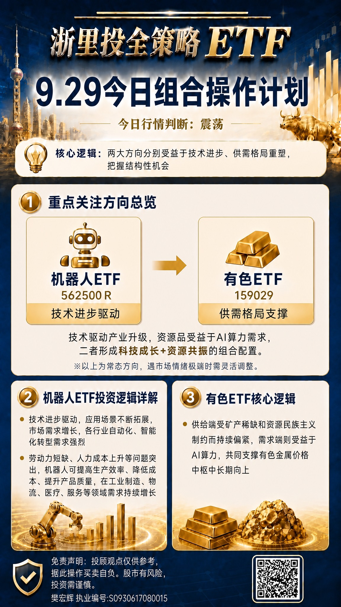 基于参考图版式骨架进行修改，底板背景、深蓝金色金融风格、整体布… - 图片创意预览