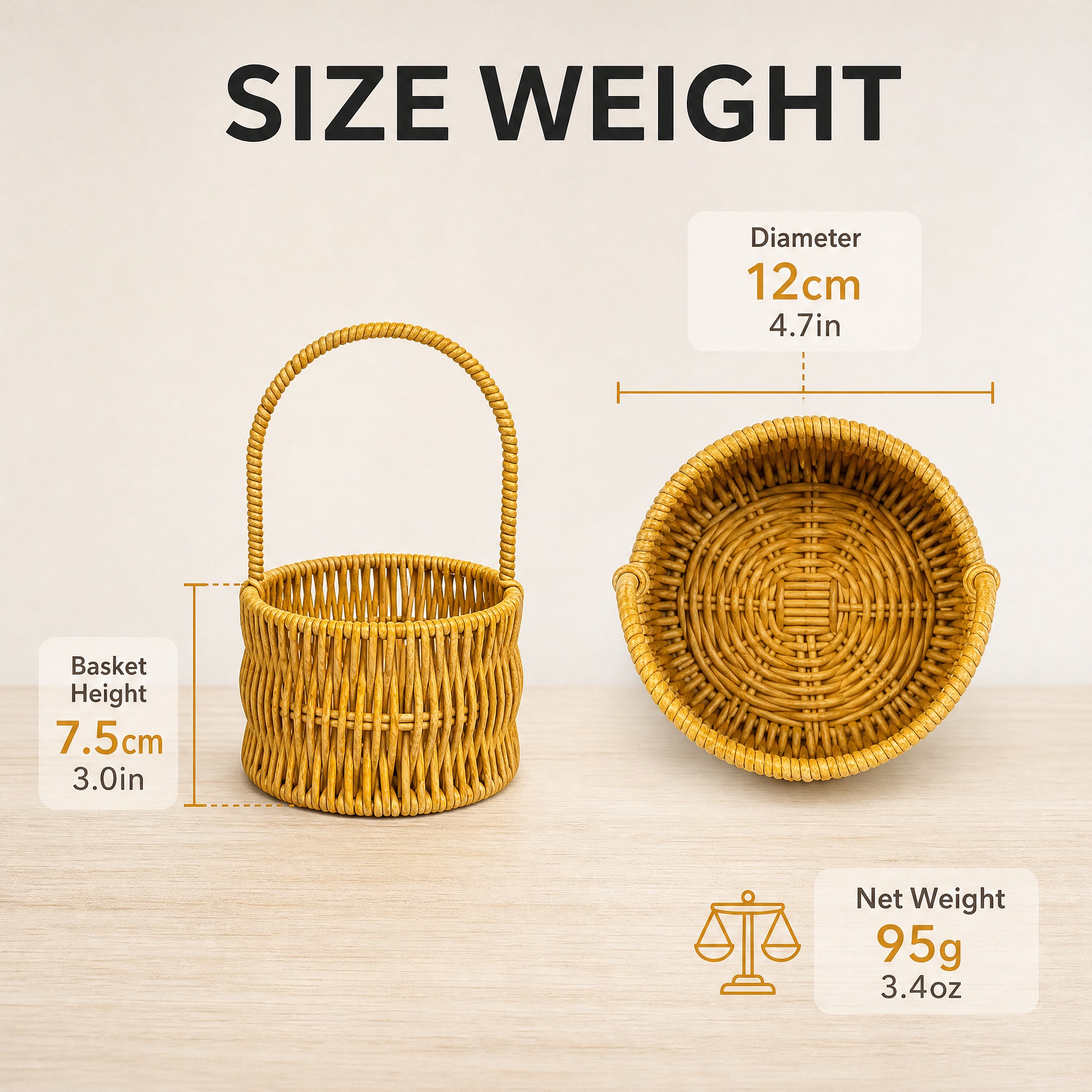 [主图-5] PP Rattan Woven Round St… - 图片创意预览